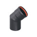 PRACTIC - Codo Estufa Pellet 45º Practic 100 Mm