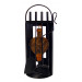 Imex El Zorro 10026 Juego para Chimenea Arco-Chapa con Fuelle, 68 x 23 x 14 cm, Metal, Negro, 14x23x68 cm
