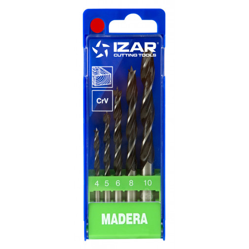 Broca Madera 3p. Jgo 5 Pzs. 4-10 Mm