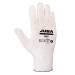Juba - Guante sin costuras nylon pvc azul talla l blanco