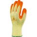Delta plus - Guante ve730or algodón poliester latex amarillo naranja 10