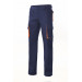 VELILLA 103004  Pantalón Bicolor Multibolsillos  Color Azul Marino y Naranja  Talla 50