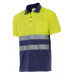 VELILLA - Polo Bicolor Alta Visibilidad 305504 Hombre Marino-Amarillo XL