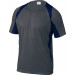 Delta plus - Camiseta bicolor poliester gris/marino talla -l