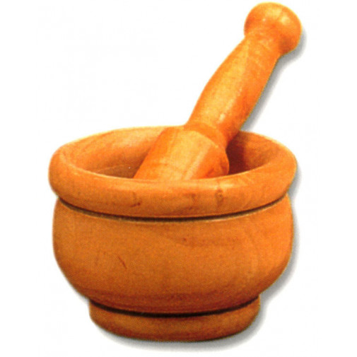 Mortero Madera C/mano 14 Cm