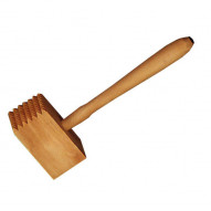 Maza Madera Picar Carne 26x9 Cm