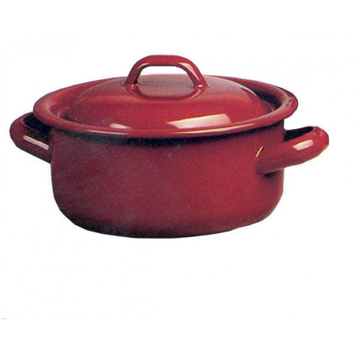 Cacerola Esmalte Marron 18 Cm