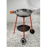 Paellero Gas+paella 46cm+rueda 40 Cm
