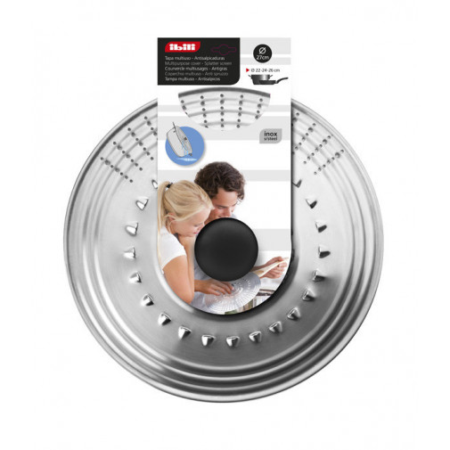 Tapa Cocina Inox C/agujeros 18-20-22cm