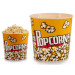 BigBuy Home S3601654 Cubo Popcorn, 21.5 x 20 x 21.5 cm, Nickel, Multicolor