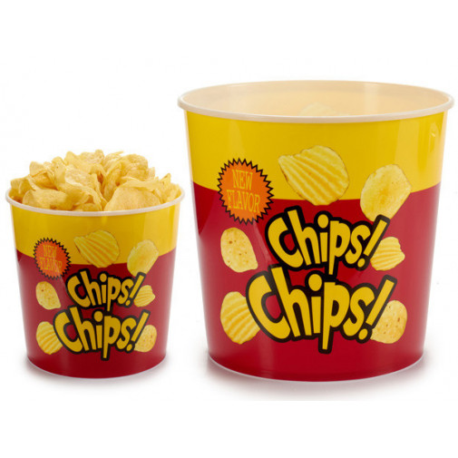 Cubo Patatas Chips 20x21.5 Cm