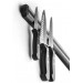 Ibili Soporte MAGNETICO para Cuchillos 38 CM, Stainless Steel, Negro/Plata, 38 x 5 x 5 cm