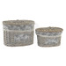 Cesta Mimbre C/tapa Set-2 37x28x25cm