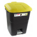 Tayg Tapa Amarilla Contenedor de residuos 50 litros con Pedal, Base Negra (430015)
