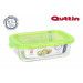 Quttin Fiambrera Rectangular con Tapa Verde, 17.5 x 13 cm, Multicolor, Talla Unica