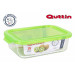 Quttin Fiambrera Rectangular con Tapa Verde, 20.5 x 15.3 cm, Multicolor, Talla Unica