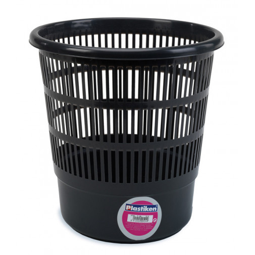 Papelera Rejilla Negra 31x30 Cm