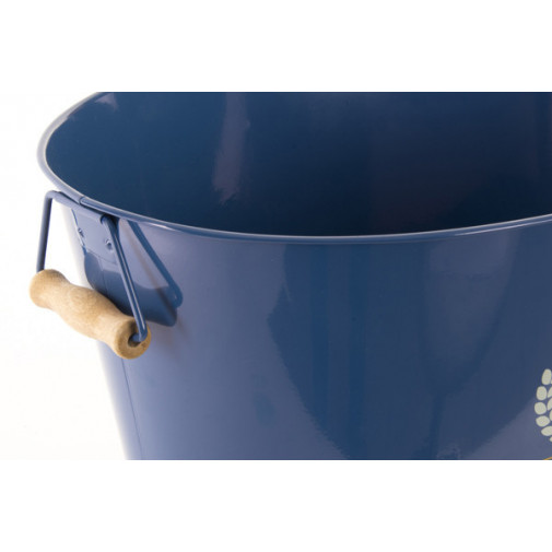 Cubo Metal Botellin Ovalado 40x33x22cm 2