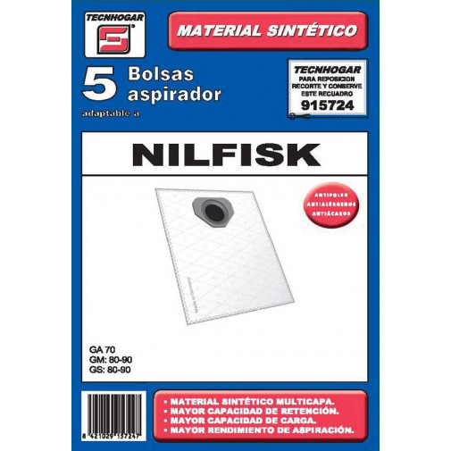 Bolsa Aspirador 5 U. Nilfisk