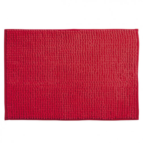 Alfombra BaÑo Chenille Rojo 40x60 Cm