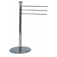 Toallero Pie 3 Brazos Cromo 28,5x91x48