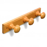 Percha Madera 3 P. Red. Roble