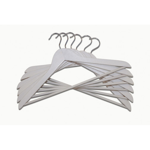 Percha Madera Marfil 3ud 2