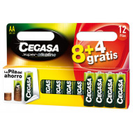 Pila Alcalina Lr06 Aa Set 8+4