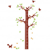 Vinilo Arbol Con Pajaros 130x170 Cm