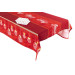 New Home Mantel de Navidad Rojo con 8 servilletas a Juego. Fabricado en algodón. 250 cm