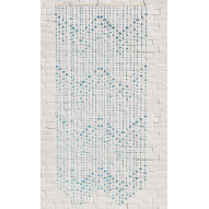 Cortina Puerta Plastico Azul 90x180 Cm