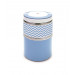Iris Barcelona - Lunch Box Doble, Fiambrera Térmica Acero Inox, 2 Compartimentos, Tapa Aislante y Asa, 900 ml Azul