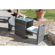 Conjunto Ratan Sintet/acero 3 Pzas