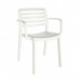 Silla Resina C/braz Blanc Wind