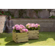 Jardinera Madera Cuadrada 40x40x30cm