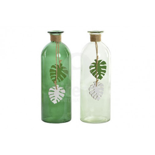 Jarron Cristal Tropical 9x27 Cm