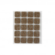 Fieltro Adhesivo Marron 17x17x3mm