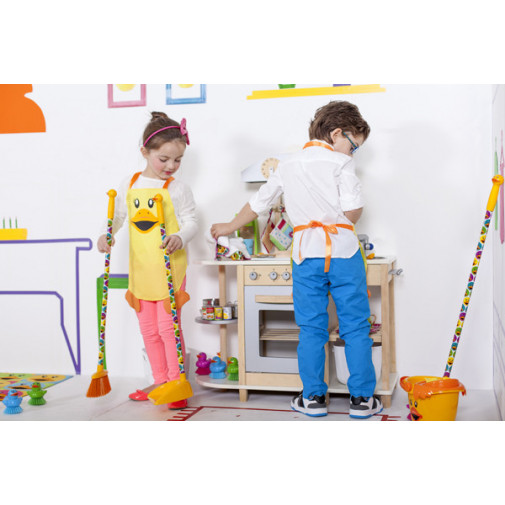 Escoba C/palo+recog Ducks Kid 2