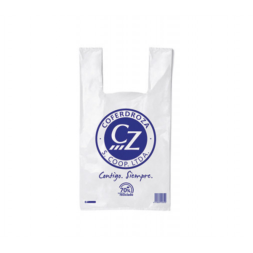 Bolsa Plast.camiseta 70% B/500 40x50 Cm