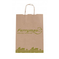 Bolsa Papel Kraft Asa C/350 23+11x31cm 2