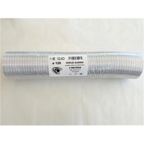 Tubo Aluminio Compacto (retr. En 60 Cm) 3m 100 Mm