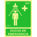 Señal 224x300mm Pvc Lumi Ducha Emergencia Rd14107