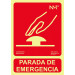 Señal 210x300mm Pvc Lumi Parada Emergencia Rd00134