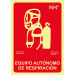 Señal 210x300mm Pvc Lumi Equipo Respiracion Rd00117