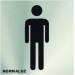 Señal 120x120mm Inox Adh Aseos Hombre Rd727009