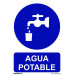 RD20017 - Señal Agua Potable PVC Glasspack 0,7mm 21x30 cm con CTE, RIPCI Nueva Legislación