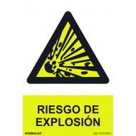 SeÑal 210x300mm Pvc Riesgo De ExplosiÓn Rd30001