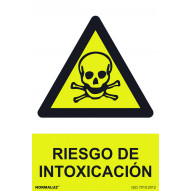 SeÑal 210x300mm Pvc Riesgo De IntoxicaciÓn Rd30002
