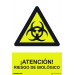 Normaluz RD30017 - Señal ¡Atención! Riesgo De Biológico PVC Glasspack 0,7 mm 21x30 cm