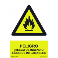 SeÑal 210x300mm Pvc Peligro, Riesgo De Incend.rd30018